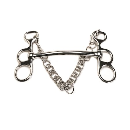 Jacks Imports Stainless Steel Figure Eight Pelham Bit 5-1/2" 1704-5-1/2